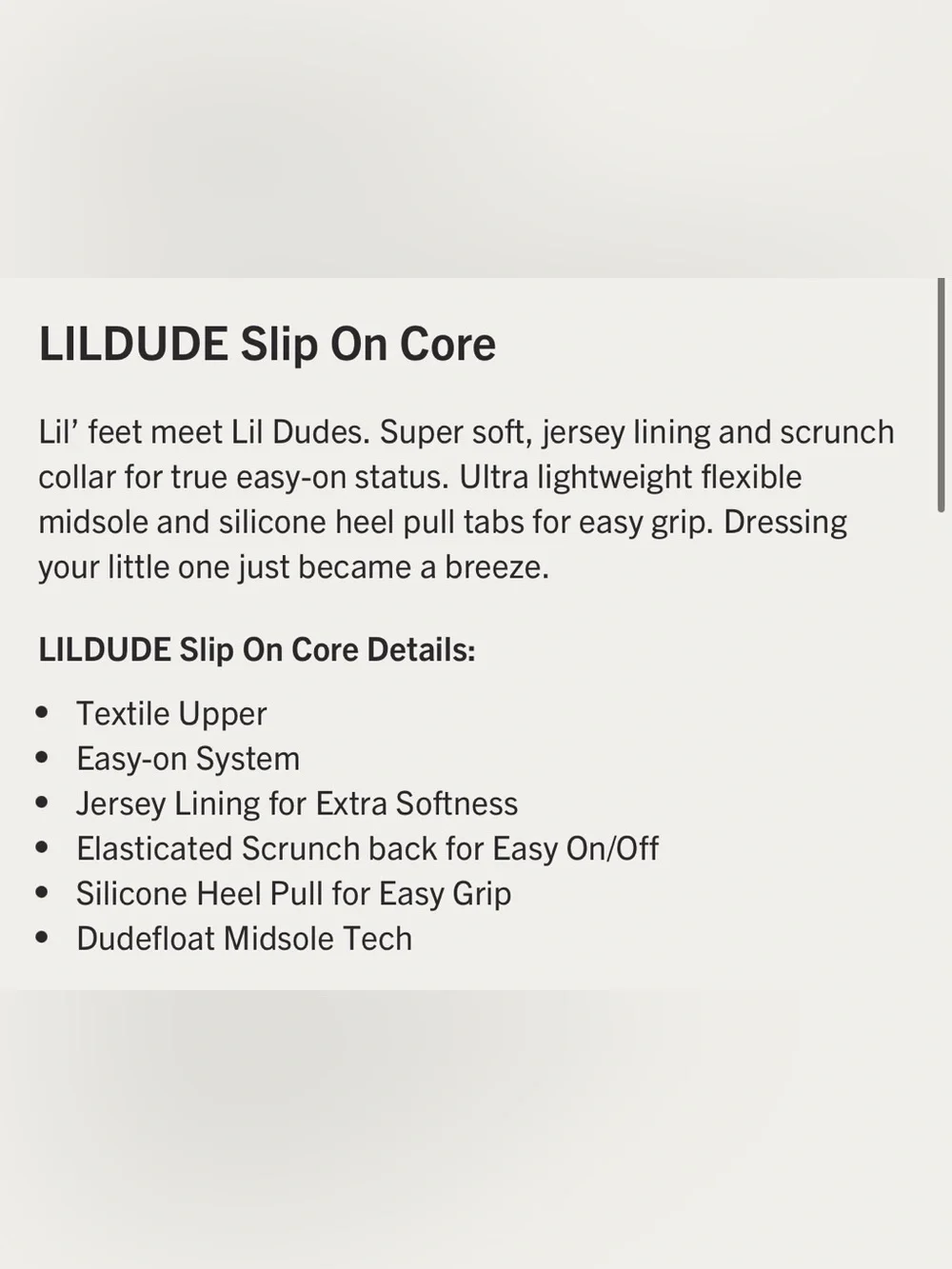 Hey Dude LILDUDE Slip On Core Black C2